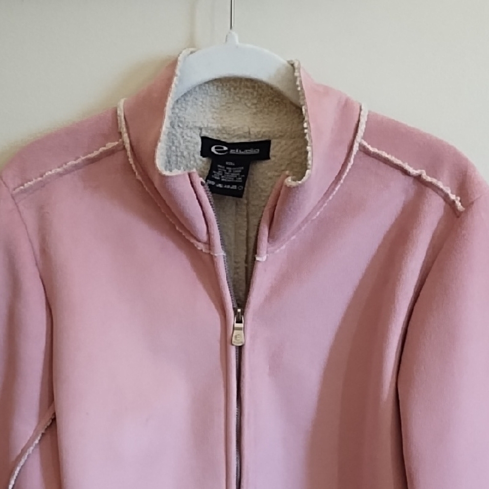 PINK SUEDE JACKET BT ESTUDIO. - Picture 2 of 13